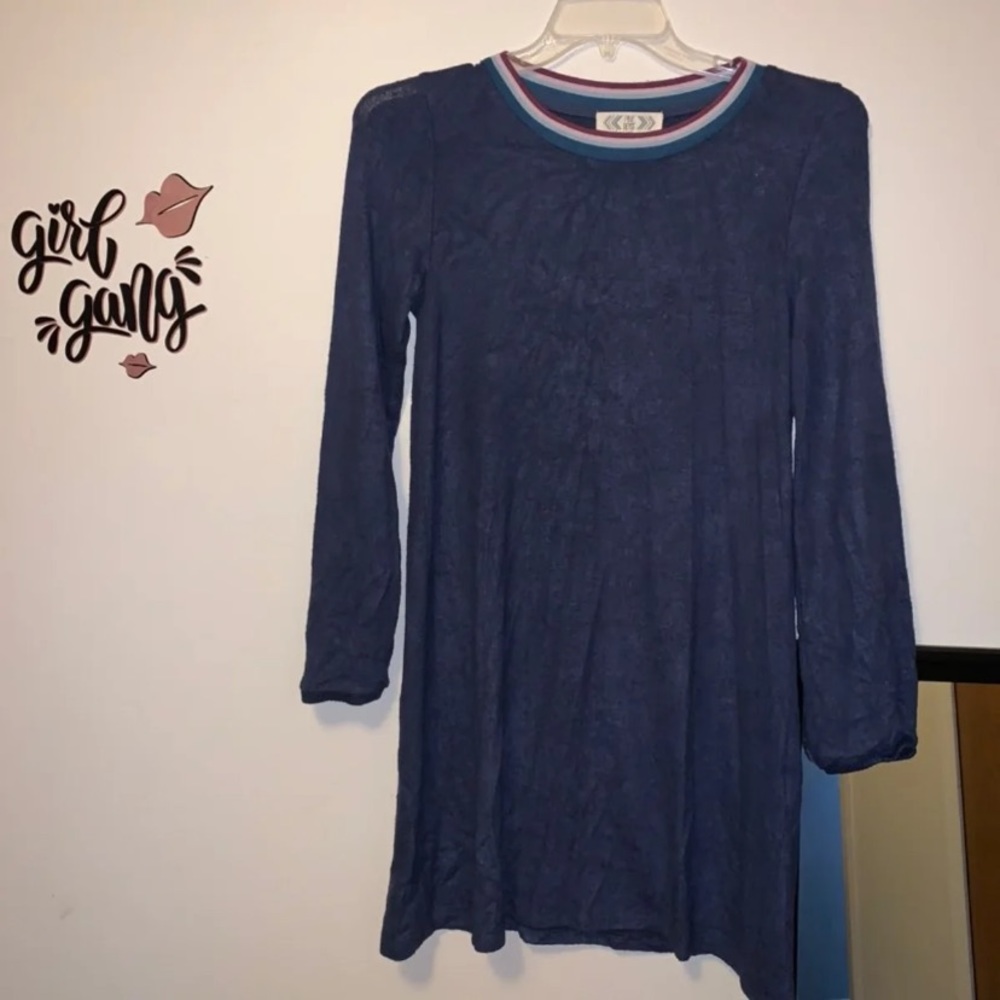 navy blue sweater dress